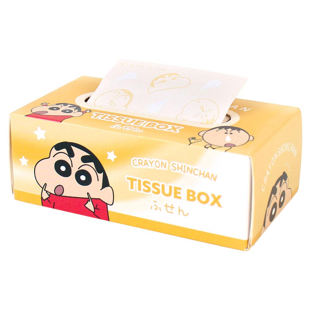 《蠟筆小新》便籤紙盒 新白&波醬