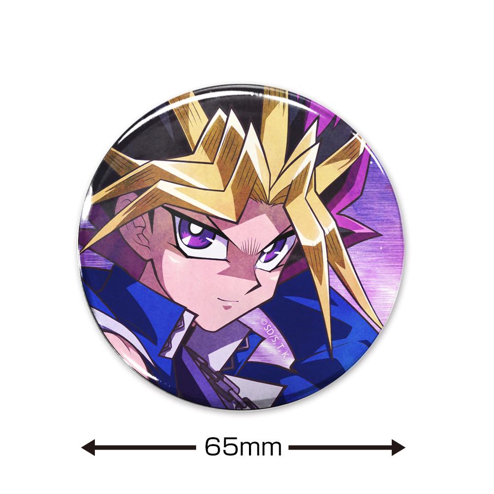 遊☆戲☆王決鬥怪獸_描繪下來 暗遊戲 65mm罐章 休閒模式的決鬥者Ver.