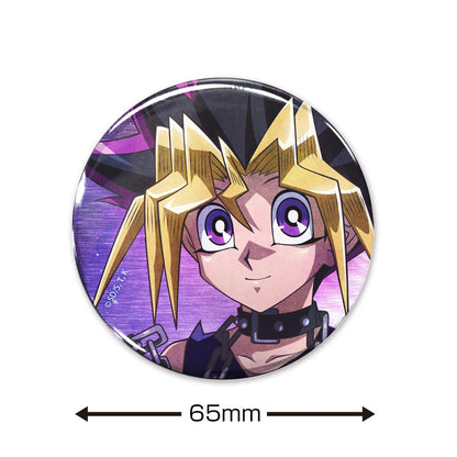 遊☆戲☆王決鬥怪獸_描繪下來 武藤遊戲 65mm罐章 休閒模式的決鬥者Ver.