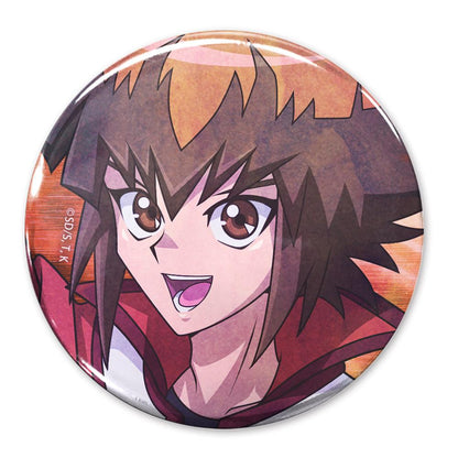 遊☆戲☆王決鬥怪獸GX_65mm_描繪下來 遊城十代 罐章 全息模式決鬥者Ver.