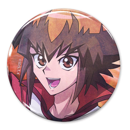 遊☆戲☆王決鬥怪獸GX_65mm_描繪下來 遊城十代 罐章 全息模式決鬥者Ver.