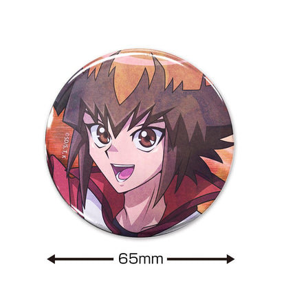 遊☆戲☆王決鬥怪獸GX_65mm_描繪下來 遊城十代 罐章 全息模式決鬥者Ver.