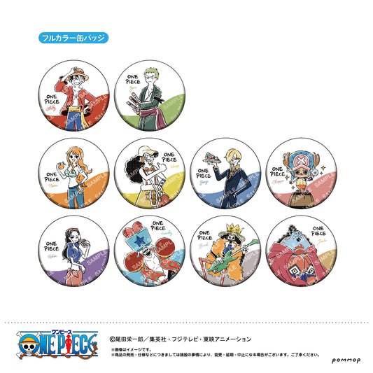 ONE PIECE 罐頭徽章收藏系列-輕鬆風格第2彈- 【整箱/11個裝】