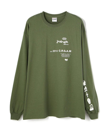 KaneZ/凱恩茲/圖形印花長袖T恤/C.R.E.A.M 長袖T恤