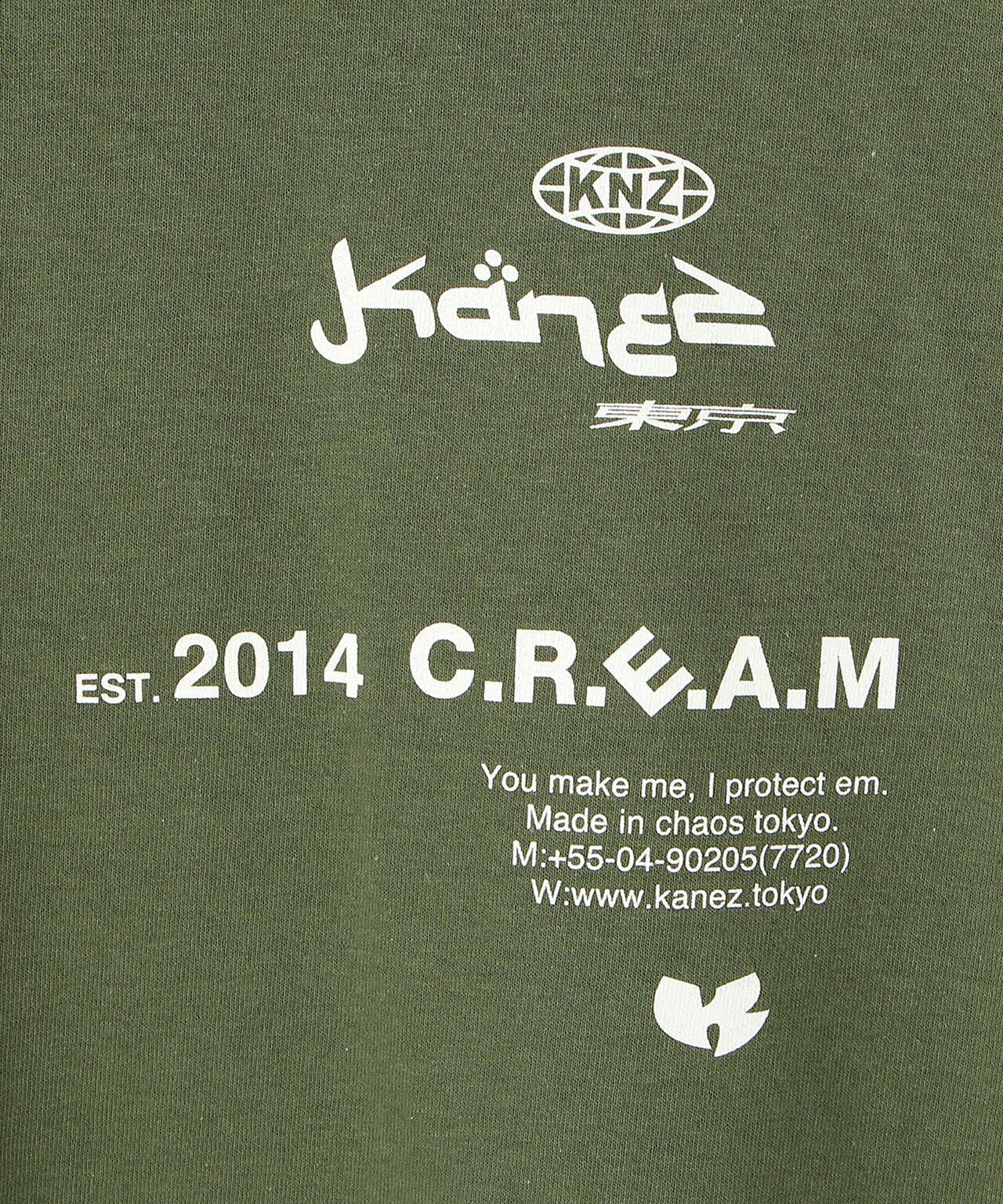 KaneZ/凱恩茲/圖形印花長袖T恤/C.R.E.A.M 長袖T恤
