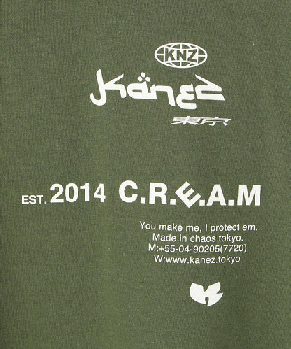KaneZ/凱恩茲/圖形印花長袖T恤/C.R.E.A.M 長袖T恤