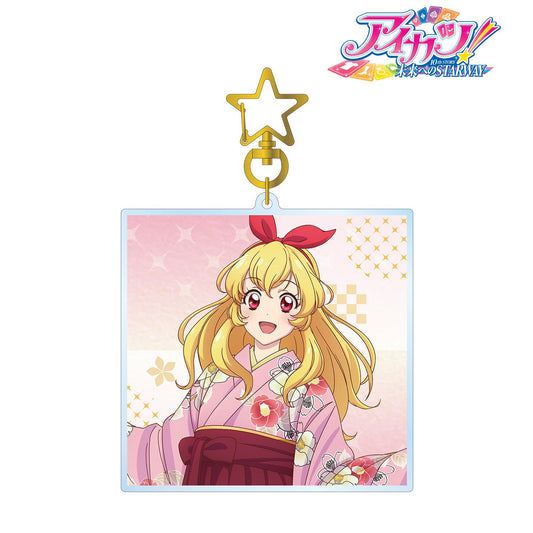 Aikatsu！第10個故事 ～通往未來的星之道～_描繪星宮草莓 袴裝版 大號亞克力鑰匙扣