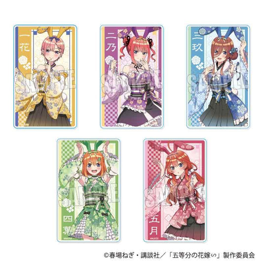 《五等分的新娘》∽交易亞克力卡片 和服兔女郎版【全套裝盒/5張入】