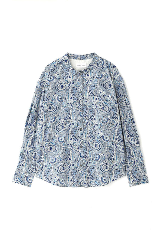 自由花紋修身PT襯衫