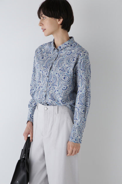 自由花紋修身PT襯衫