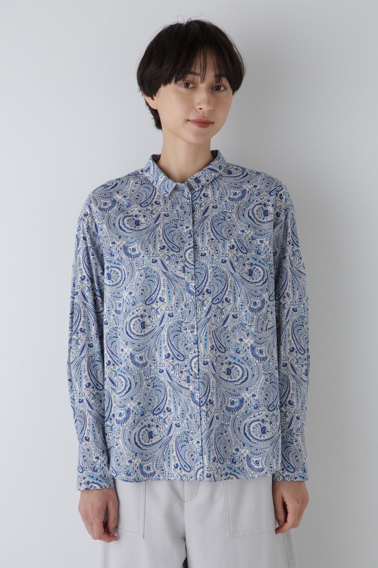 自由花紋修身PT襯衫