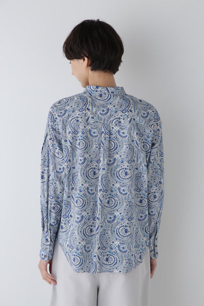 自由花紋修身PT襯衫