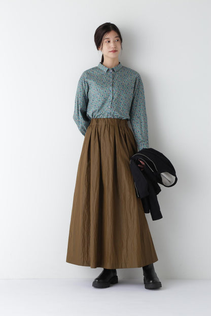 自由花紋修身PT襯衫