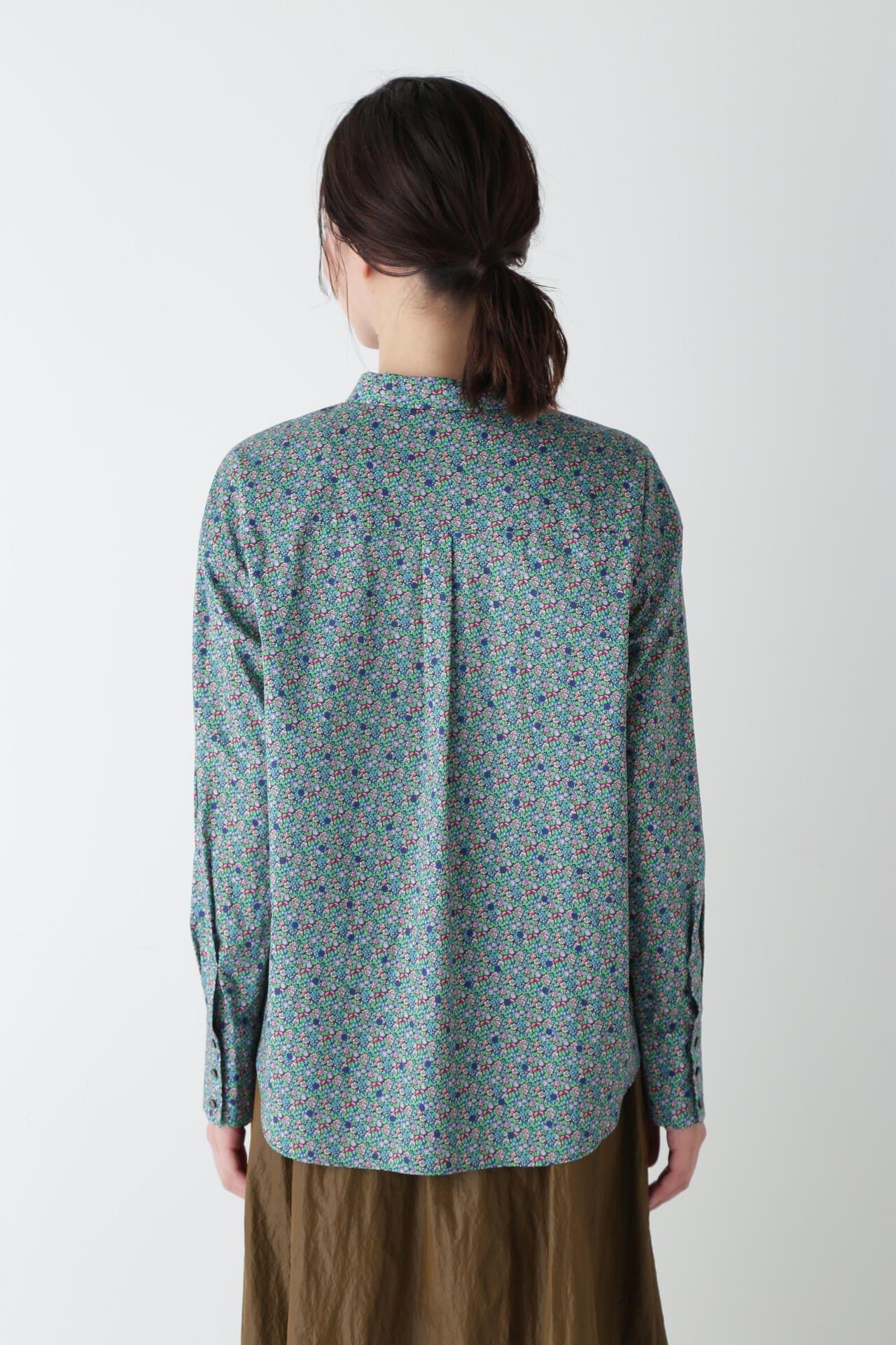 自由花紋修身PT襯衫