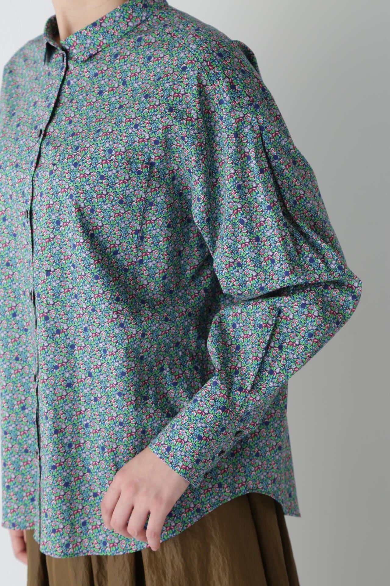 自由花紋修身PT襯衫