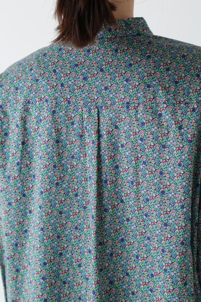 自由花紋修身PT襯衫