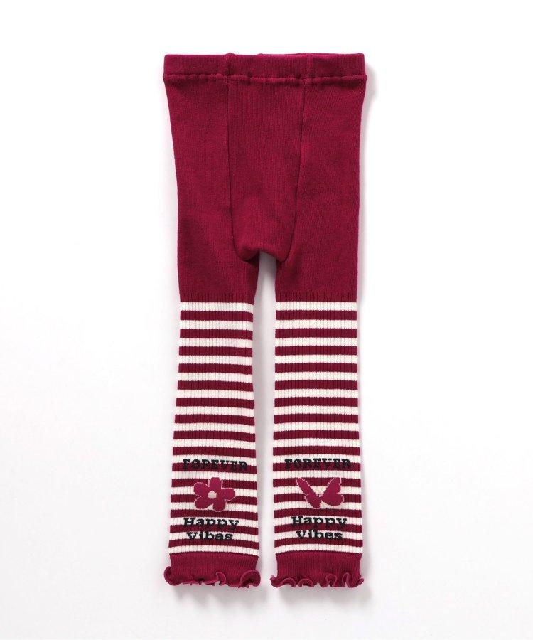 條紋裝飾一點設計緊身褲