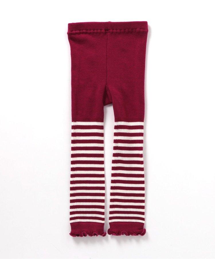 條紋裝飾一點設計緊身褲