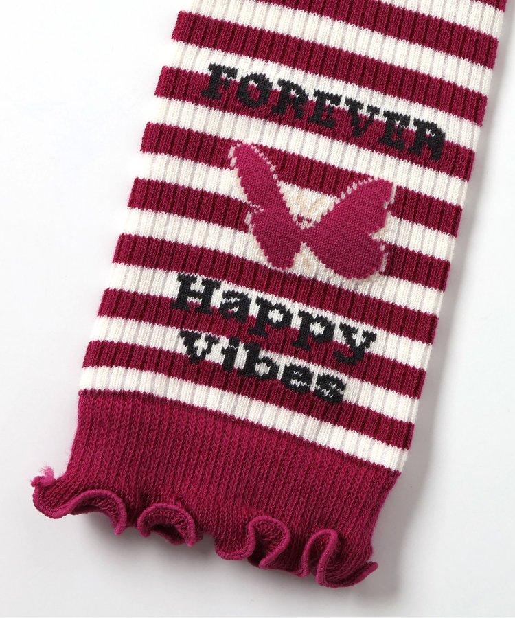 條紋裝飾一點設計緊身褲