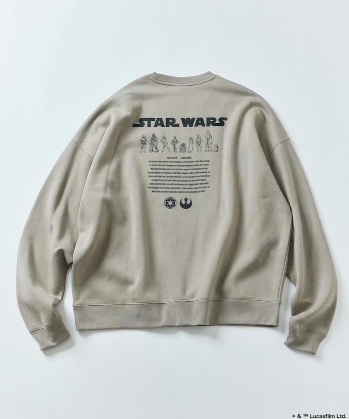 STAR WARS 星球大戰 聯名 大剪影 背面印花 圓領衛衣