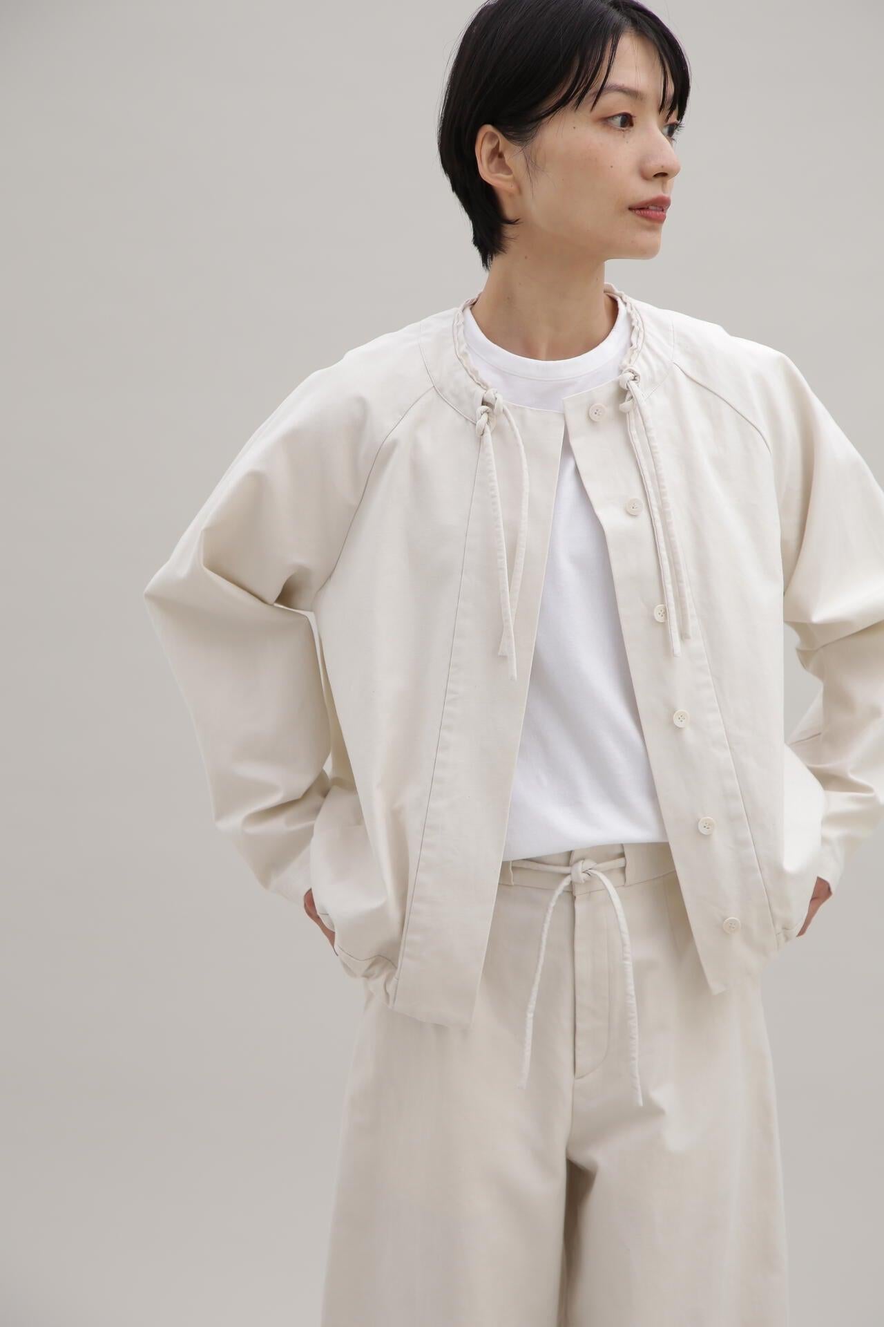 【wagona】【轟木節子×wagona】OG棉質細蜜桃襯衫