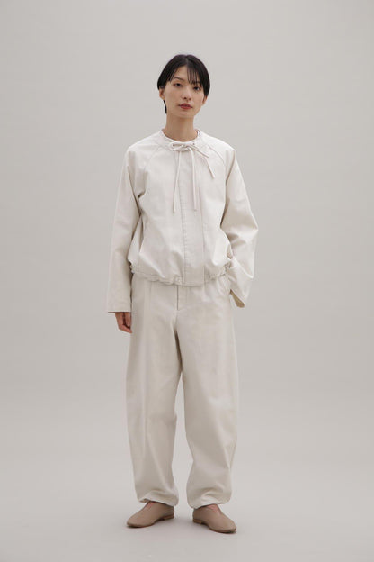 【wagona】【轟木節子×wagona】OG棉質細蜜桃襯衫