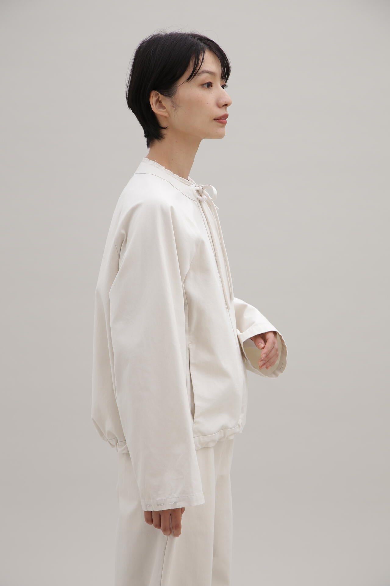 【wagona】【轟木節子×wagona】OG棉質細蜜桃襯衫