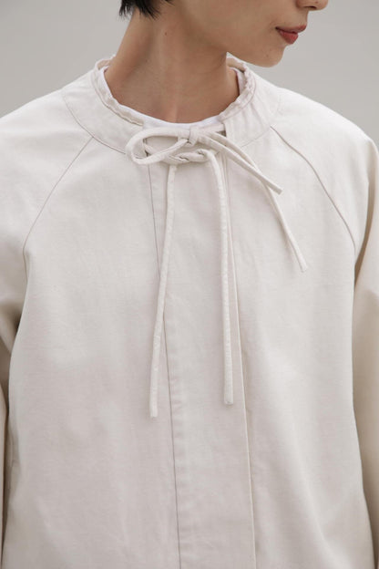 【wagona】【轟木節子×wagona】OG棉質細蜜桃襯衫