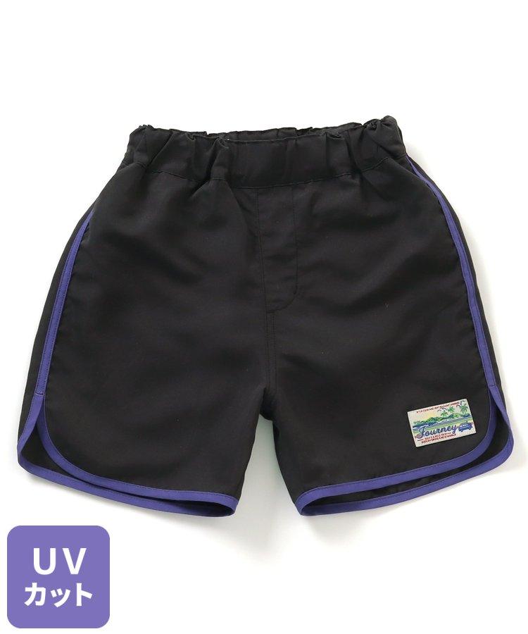 拼接海灘短褲4分褲_UV防曬泳裝