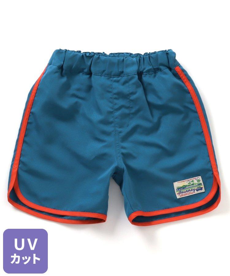 拼接海灘短褲4分褲_UV防曬泳裝