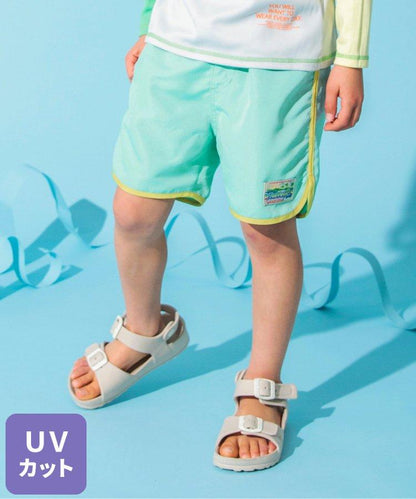 拼接海灘短褲4分褲_UV防曬泳裝