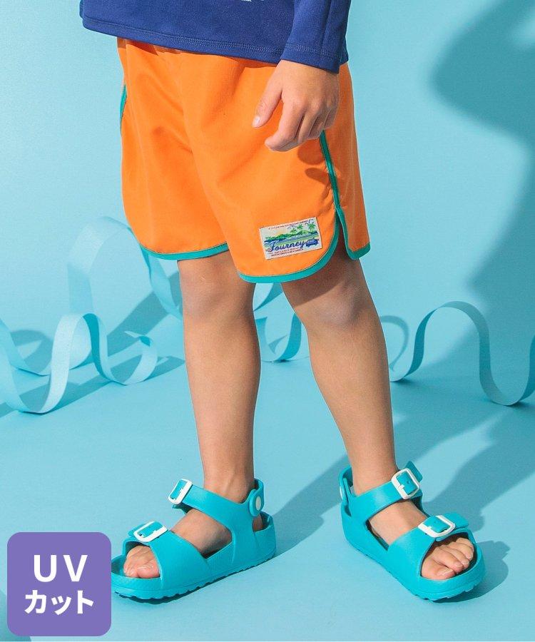 拼接海灘短褲4分褲_UV防曬泳裝