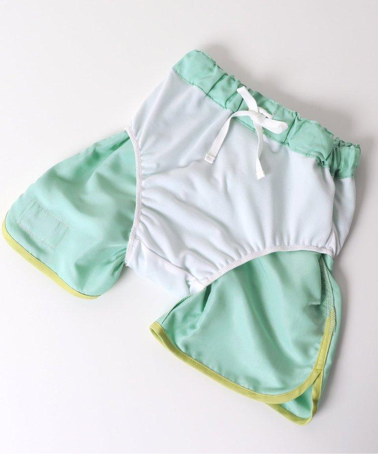 拼接海灘短褲4分褲_UV防曬泳裝