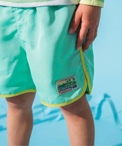 拼接海灘短褲4分褲_UV防曬泳裝