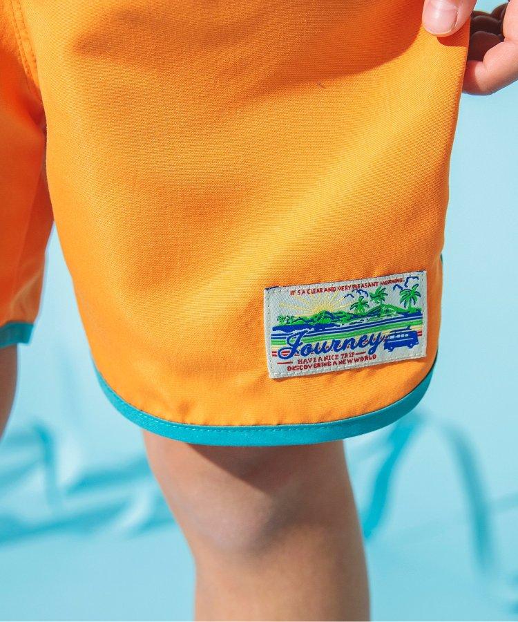 拼接海灘短褲4分褲_UV防曬泳裝