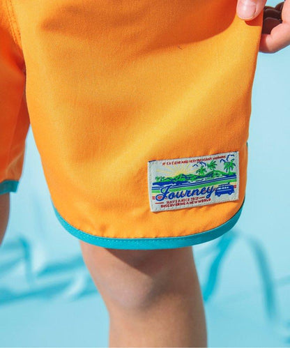 拼接海灘短褲4分褲_UV防曬泳裝