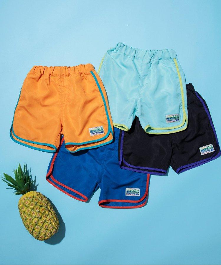 拼接海灘短褲4分褲_UV防曬泳裝