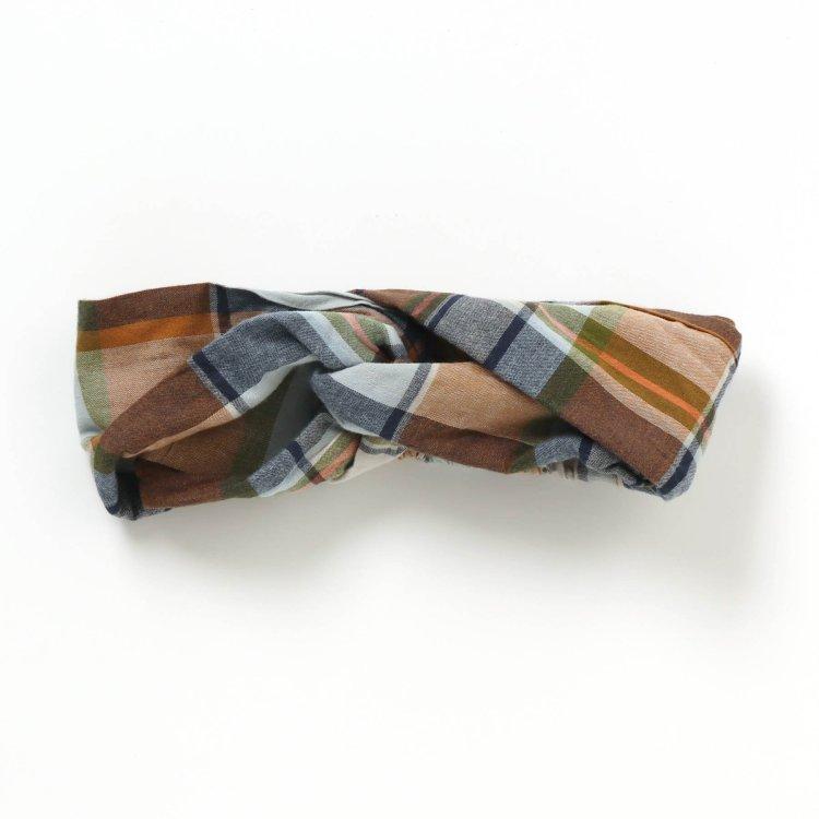 格紋髮帶