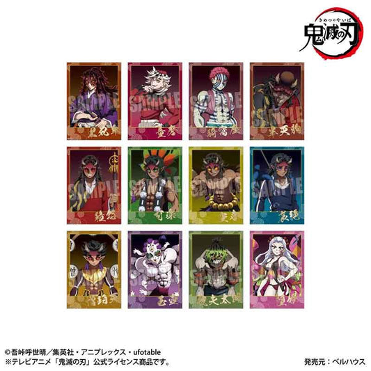 《鬼滅之刃》_交易箔印明信片 鬼版權【OPP／12個裝】
