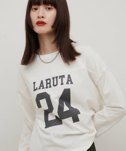 七分袖2WAY標誌印花T恤LARUTA24