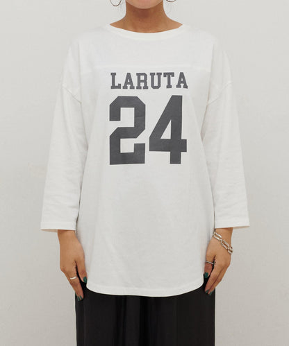 七分袖2WAY標誌印花T恤LARUTA24