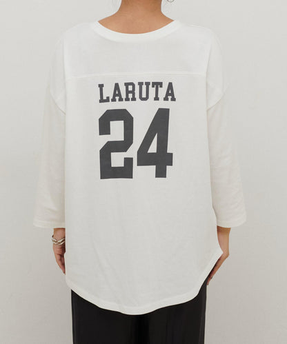 七分袖2WAY標誌印花T恤LARUTA24
