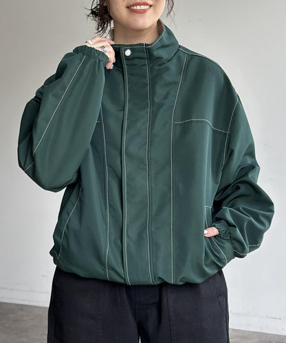 立領針織夾克