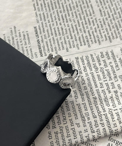 混搭銀戒指