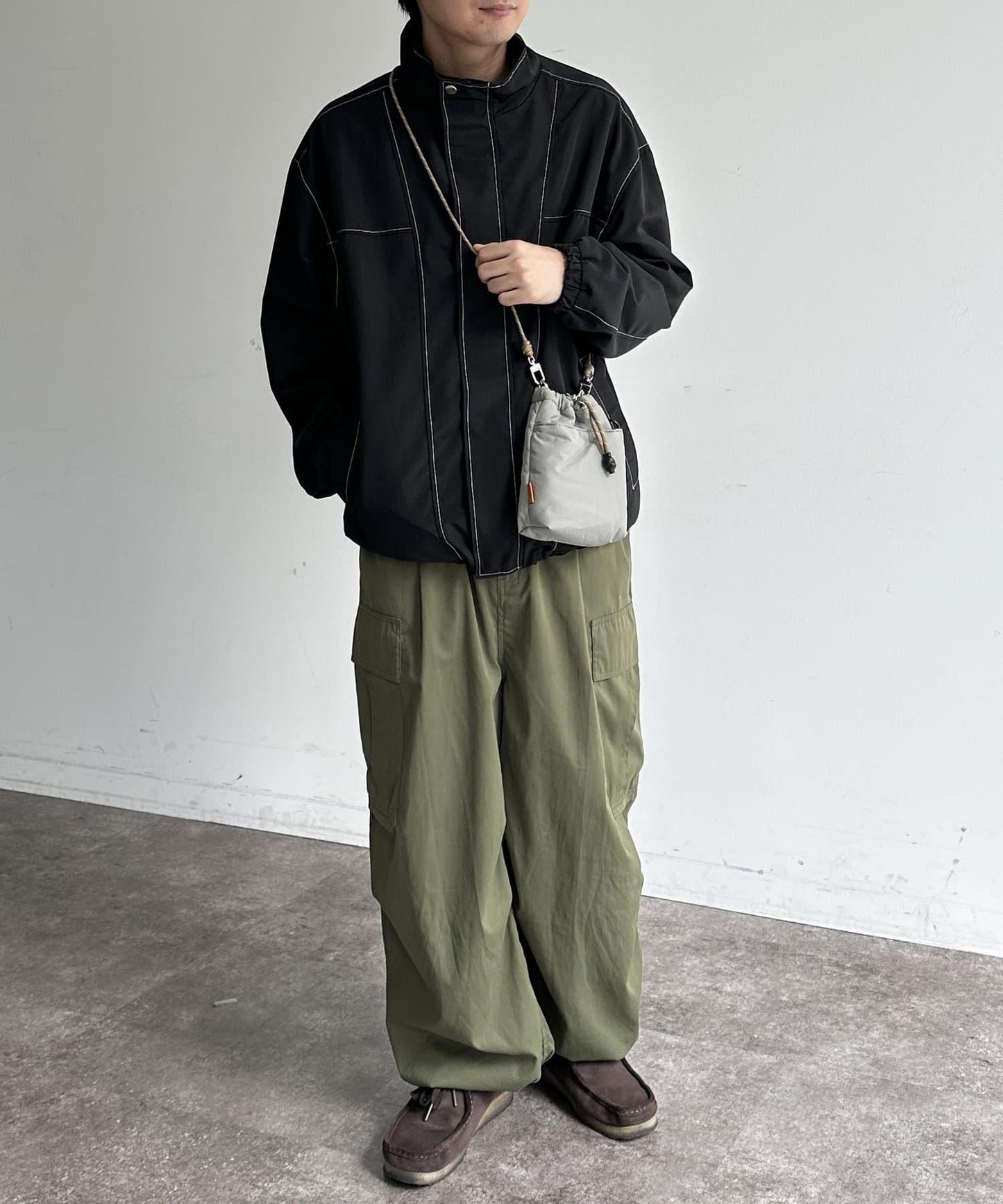 立領針織夾克
