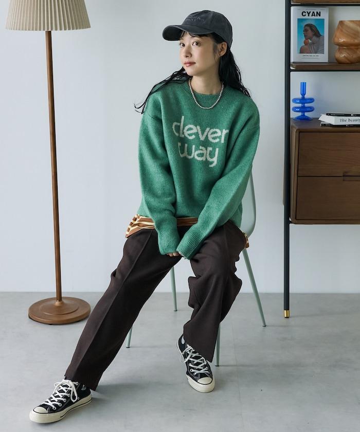 羊毛闊腿褲