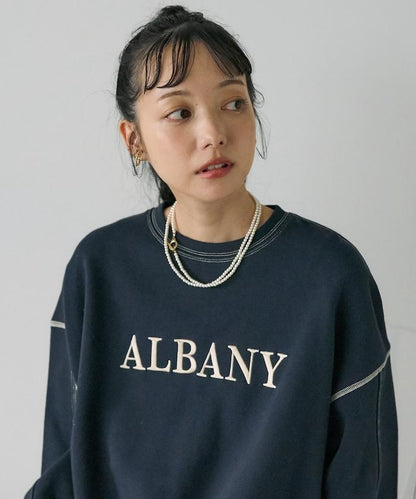 配色拼接 刺繡衛衣