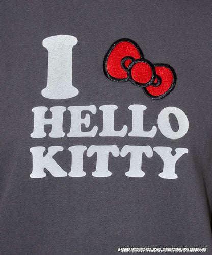 "HELLO KITTY/《Hello Kitty》"標誌 風琴褶 刺繡衛衣