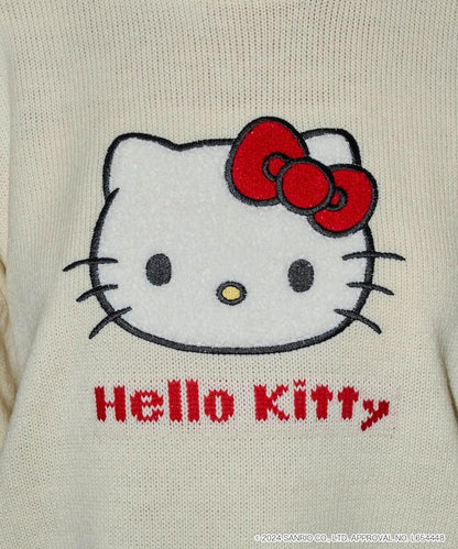 "HELLO KITTY/《Hello Kitty》" 相良刺繡針織衫 限定推出