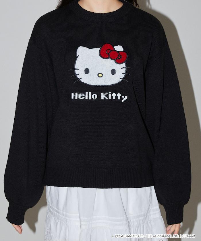 "HELLO KITTY/《Hello Kitty》" 相良刺繡針織衫 限定推出